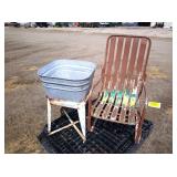 Washtub & Lawn Chair