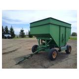 Gravity Wagon on M & W Running Gear, ext. sides