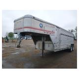 1999 Kiefer LT235X16R 27'8'Alum. Stock Trailer