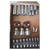 Standard sockets for 1/2" & 3/4 drives & 1/2" flex
