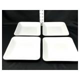 (4) Pampered Chef 7" Square Plates