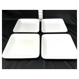 (4) Pampered Chef 7" Square Plates