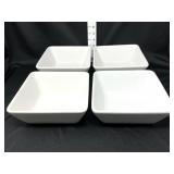 (4) Pampered Chef 7" Square Bowls
