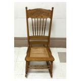 Antique Oak Sewing Rocker