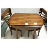 Drop Leaf Dining Table w/2 Padded Chairs