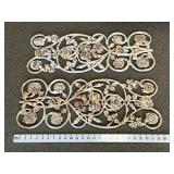 (2) Cast Iron Floral Decorative Panels