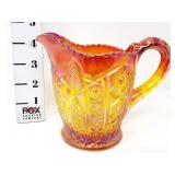 Iridescent Carnival Glass Creamer Pitcher