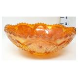Marigold Carnival Glass Bowl