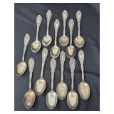 (13) Oxford Silverplate Spoons