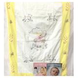 Vintage Little Bo Peep Crib Quilt & 2- 1958 Baby