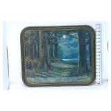 Forest & Lake Picture in Ornate Frame