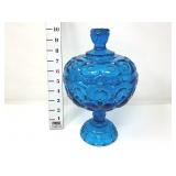 Blue Moon & Star Lidded Compote