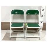 (2) Childrenï¿½s Folding Metal Chairs