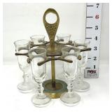 Kiddush Cups & Holder Set