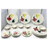 Heritage Ware (8) Dinner Plates, (1) Dessert