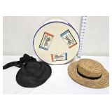 Mr. John Hatbox w/(2) Ladies Straw Hats