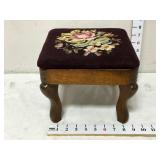 Small Needlepoint Footstool