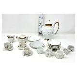 Vintage Childrenï¿½s Footed Bone China Tea Set -As