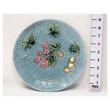 Zell Baden Fruit Basketweave Majolica Plate #2230