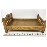 Wooden Doll Bed