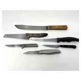 Various Vintage Marked Kitchen Knives