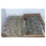 (28) Ball Pint Canning Jars & Fruit Crate