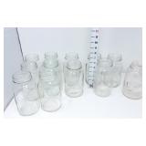 (12) Quart Canning Jars - Kerr, Atlas, Mason &