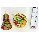 Vintage Stained Glass Style Hand painted Glass