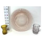 ï¿½Miss Americaï¿½ Pink Depression Glass Plate,