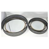(2) Galvanized Wall Mirrors