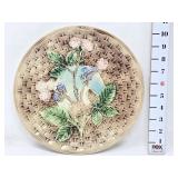 Blackberry Majolica Basketweave Plate