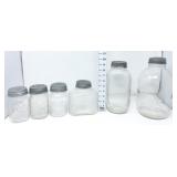 (3) Ball Pint Jars, Beehive Coffee Jar & (2)