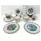 (5) Souvenir Cups & (5) Plates