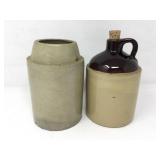 Stoneware Jar and Jug