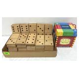 Large dominoes set and box of learning block