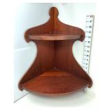 Vintage Hanging Corner Shelf- Chip on Backside
