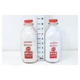 (2) 1/2 Gallon Carnation Milk Bottles