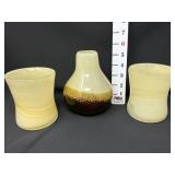 (3) Art Glass Vases