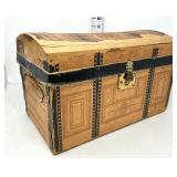 Antique Dome Top Miniature Doll Trunk -As Is