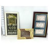 Framed Religious/ Faith Wall Decor