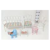 Vintage Metal Doll Furniture