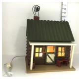 Lighted Log Cabin Decor