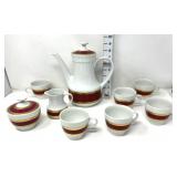 Mitterteich Bavaria Coffee Pot, (6) Cups, Creamer