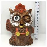 Winking Owl Cookie Jar
