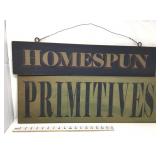 (2) Wooden Signs