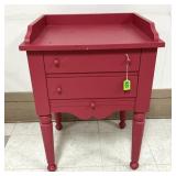 Side Table w/2-Drawers & Slide Out Tray (Came