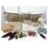 Crafting Supplies - Mostly Burlap & Fabric Type