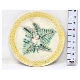Fern & Flower Majolica Plate