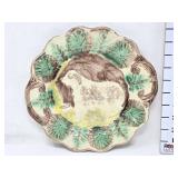 Sheep Dog Majolica Plate