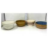 (4) Stoneware Bowls